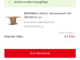 Esstisch inkl 4 Sessel