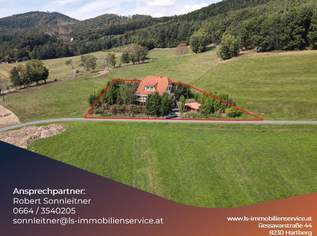 Ruhelage mit Panoramablick - Wohnen am Sonnenhang von Löffelbach in nahezu Alleinlage, 350000 €, Immobilien-Häuser in 8230 Löffelbach