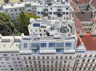 lichtdurchflutete und hochwertig ausgestattete Single-DG-Maisonette in der Czerningasse, 1250 €, Immobilien-Wohnungen in 1020 Leopoldstadt