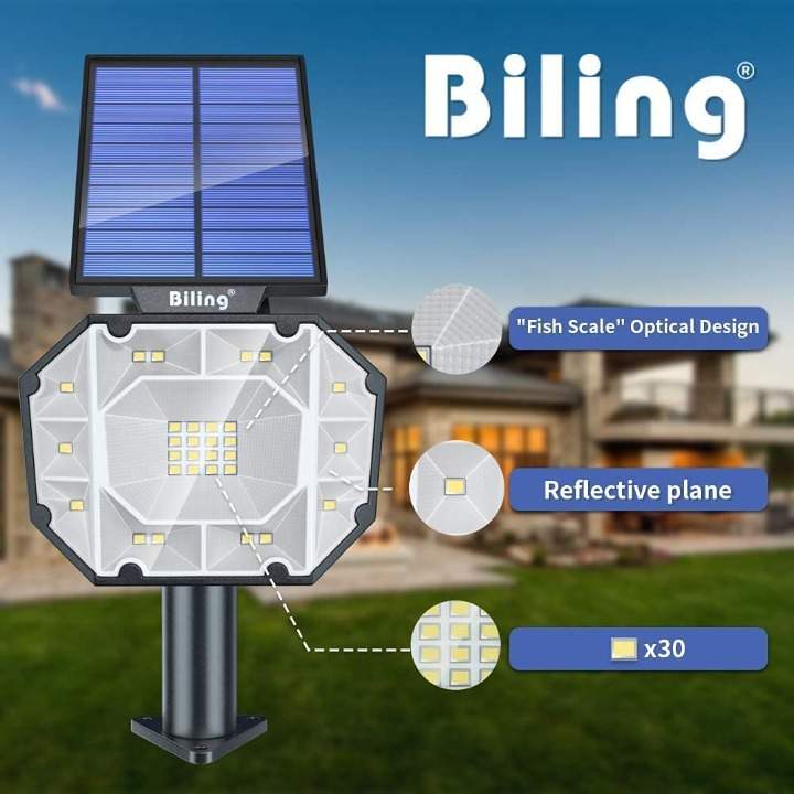 4 Solar Gartenleuchten LED