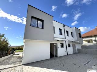 ERSTBEZUG | Moderne Doppelhaushälfte | 5 Zimmer | Weitblick | schlüsselfertige Ausführung | Rechte Steinzeile (Haus 1/2), 579000 €, Immobilien-Häuser in 7051 Gemeinde Großhöflein
