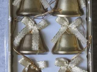 Weihnachtsschmuck 6 goldene Glocken, 5 €, Haus, Bau, Garten-Geschirr & Deko in 1140 Penzing
