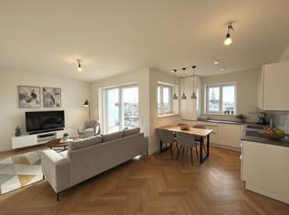 3-Zimmer DG mit TERRASSE + TRAUMBLICK Nähe Donaukanal, 1030!, 2484.72 €, Immobilien-Wohnungen in 1030 Landstraße