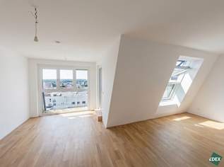 Helle 2-Zimmer-Dachgeschosswohnung mit großer Terrasse & Grünblick, 1190 €, Immobilien-Wohnungen in 1140 Penzing