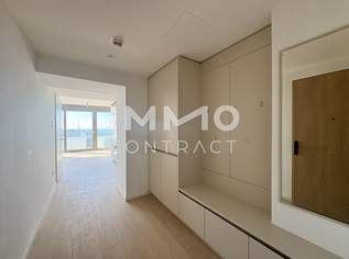 Neue Donau: Teilmöbliertes top ausgestattetes Apartment (Erstbezug) mit Cityblick, Tiefgarage möglich, 1794.76 €, Immobilien-Wohnungen in 1220 Donaustadt