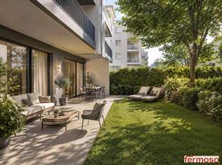 PREMIUM GARTENWOHNUNG IN DONAUNÄHE – LUXUS-NEUBAU MIT EIGENGARTEN & GROSSZÜGIGER LOGGIA, 339000 €, Immobilien-Wohnungen in 1210 Floridsdorf
