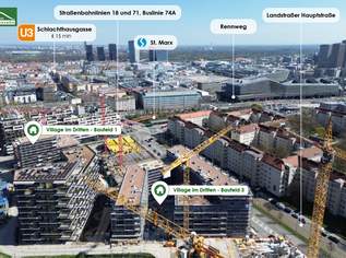 Moderne Neubauwohnung mit hochwertiger Ausstattung und Freifläche!, 1199 €, Immobilien-Wohnungen in 1030 Landstraße