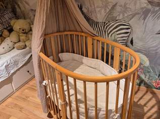 Stokke Sleepi Bett inkl. Matratze, Betthimmel, 450 €, Kindersachen-Kinderzimmer in 6900 Bregenz