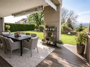 Klagenfurt - St. Martin: Gartentraum Süd-West über 2 Etagen (EG, UG) und inkl. 2 Tiefgaragen, 2850 €, Immobilien-Wohnungen in 9020 