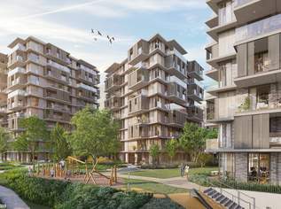 Zwischen drinnen und draußen – 3,5 Zimmer mit Doppelbalkon | URBAN DAHEIM | BAUFELD 13, 607000 €, Immobilien-Wohnungen in 1030 Landstraße