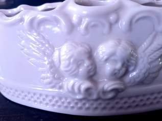 Vintage Dresdner Porzellan Steckvase Karl Heinz Klette Küps Modell 1849 Engel Relief Top Zustand Vintage Dresdner Porzellan Steckvase Karl Heinz Klette Küps Modell 1849 Engel Relief Top Zustand