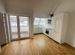 Helle 3-Zimmer Dachgeschosswohnung mit Terrasse nahe U3 Johnstraße/Meiselmarkt, 1224.01 €, Immobilien-Wohnungen in 1150 Rudolfsheim-Fünfhaus