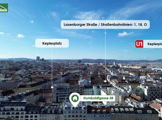 Wohnen beim Sonnwendviertel: 2-Zimmer Wohnung inkl. Einbauküche und Loggia!, 1358.85 €, Immobilien-Wohnungen in 1100 Favoriten