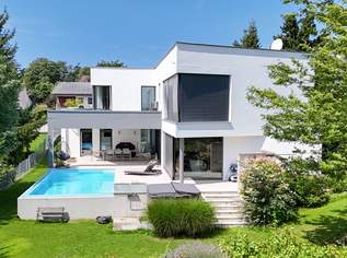 Luxus im Grünen: Architektenvilla mit mediterranem Flair und Alpenpanorama, 1980000 €, Immobilien-Häuser in 2533 Gemeinde Klausen-Leopoldsdorf