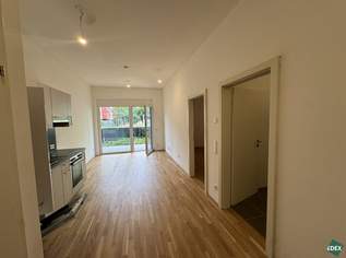 Familienfreundliche 2-Zimmer Gartenwohnung mit Terrasse nahe U1, 929 €, Immobilien-Wohnungen in 1220 Donaustadt