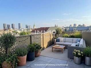 Provisionsfreier Neubau-Erstbezug – Exklusive Dachgeschoßwohnung mit außergewöhnlichen Terrassenflächen, 1299500 €, Immobilien-Wohnungen in 1030 Landstraße