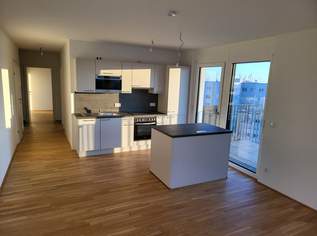 Exklusiver Neubau im 10. Stock mit Seeblick, Kochinsel & großzügigem Balkon – moderne 3-Zimmer-Wohnung, 1299.99 €, Immobilien-Wohnungen in 1220 Donaustadt