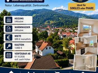 Nette 2-Zimmer Wohnung in Mürzzuschlag zu vermieten, 590 €, Immobilien-Wohnungen in 8680 Mürzzuschlag Nette 2-Zimmer Wohnung in Mürzzuschlag zu vermieten, 590 €, Immobilien-Wohnungen in 8680 Mürzzuschlag
