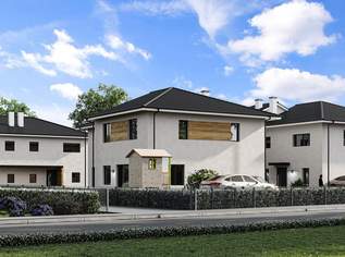 "Sunside Living - 5 Zimmer-Doppelhaushälfte mit sonnigem Garten, 450000 €, Immobilien-Häuser in 2103 Langenzersdorf