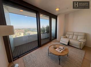 Danubeflats – Österreichs höchstes Wohnhochhaus mit atemberaubendem Ausblick, exklusivem Spa und urbanem Luxus direkt an der Neuen Donau, 1800 €, Immobilien-Wohnungen in 1220 Donaustadt Danubeflats – Österreichs höchstes Wohnhochhaus mit atemberaubendem Ausblick, exklusivem Spa und urbanem Luxus direkt an der Neuen Donau, 1800 €, Immobilien-Wohnungen in 1220 Donaustadt