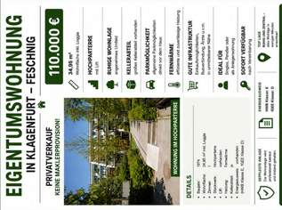 Wohnen in Feschnig, 110000 €, Immobilien-Wohnungen in 9020 Klagenfurt am Wörthersee Wohnen in Feschnig, 110000 €, Immobilien-Wohnungen in 9020 Klagenfurt am Wörthersee
