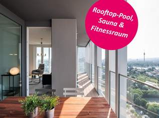 4-Zi.-Erstbezug mit Loggia & Rooftop Wellness | TOWER HOMES, 1895 €, Immobilien-Wohnungen in 1220 Donaustadt