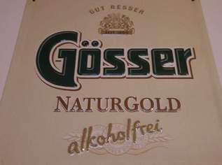 GÖSSER BIER BLECHSCHILD / 29 x 29 cm
