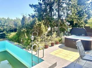 WOHNEN WIE IM URLAUB! BUNGALOW MIT POOL, JACUZZI & GROSSEM GARTEN IN GÄNSERNDORF SÜ, 390000 €, Immobilien-Häuser in 2230 Gemeinde Gänserndorf