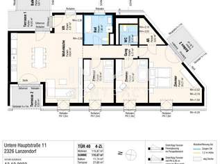 Dachgeschoßwohnung Terrasse und Balkon, 545000 €, Immobilien-Wohnungen in 2326 Gemeinde Lanzendorf