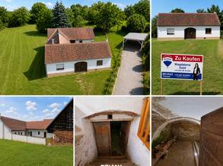 Haus bzw. Bauernhaus mit Innenhof, Nebengebäuden und Gewölbekeller im idyllischen Südburgenland, 89000 €, Immobilien-Häuser in 7572 Rohrbrunn