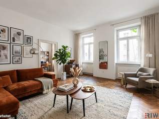 HOFRUHELAGE mit GRÜNBLICK | Gesamte Etage | 3 sanierungsbedürftige Einheiten | Ideale Familienwohnung | 3x Balkon-Option (ges. ca. 26 m² baubewilligt) | Nähe Einsiedlerpark, U4, künftig U2, 599000 €, Immobilien-Wohnungen in 1050 Margareten