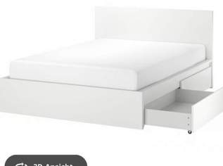 Ikea Malm Bett inkl. Stauraum, Lattenrost und Matratze Ikea Malm Bett inkl. Stauraum, Lattenrost und Matratze