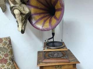 Original grosse His Master's Grammophon aus den 30er Jahren. Funktioniert, 1200 €, Marktplatz-Antiquitäten, Sammlerobjekte & Kunst in 5020 Salzburg