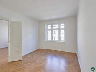 Erstbezug nach Sanierung: Schöne 3-Zimmer-Altbauwohnung mit Balkonmöglichkeit, 569000 €, Immobilien-Wohnungen in 1020 Leopoldstadt