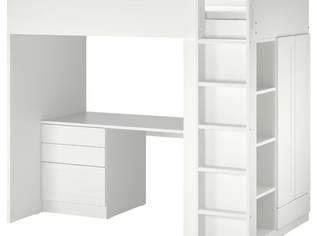 Ikea Hochbett inkl Matratze und mit Schreibtisch 