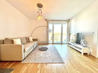 ***Vollmöblierte 2-Zimmer-Mietwohnung mit Balkon in 1220 Wien – Nähe Alte Donau & U1 Kagran***, 1000 €, Immobilien-Wohnungen in 1220 Donaustadt