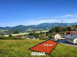 *** TOP ANGEBOT 975m² Baugrundstück 572/4 in Krieglach: Ruhige, Erhöhte Lage mit wundervollem Ausblick ***, 48900 €, Immobilien-Grund und Boden in 8670 Krieglach