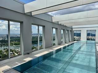 Design trifft Ausblick - 2 Zimmer Wohnung mit Pool am DACH - U1 vor der Türe, 390000 €, Immobilien-Wohnungen in 1220 Donaustadt