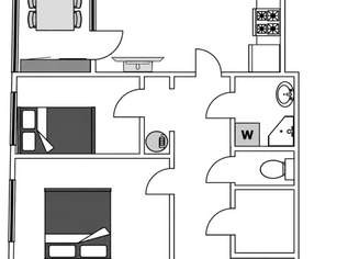 Erstbezug nach Renovierung: 2 Zimmer + Wohnküche, verglaste Loggia – provisionsfrei Erstbezug nach Renovierung: 2 Zimmer + Wohnküche, verglaste Loggia – provisionsfrei