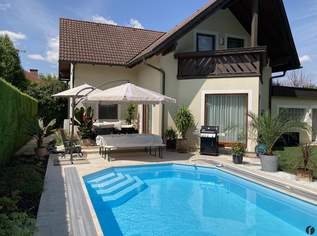 Gepflegtes Einfamilienhaus mit Pool und Wohlfühlgarten in ruhiger Lage von Tulln, 739000 €, Immobilien-Häuser in 3430 Gemeinde Tulln an der Donau
