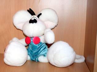 Original Diddl Plüschfigur Diddl weiß ca 30 cm, 16 €, Kindersachen-Spielzeug in 3370 Gemeinde Ybbs an der Donau