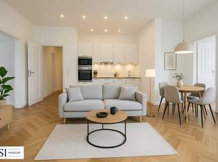 Altbau trifft Design – Traumhafte 3-Zimmer-Wohnung frisch saniert, 350000 €, Immobilien-Wohnungen in 1100 Favoriten