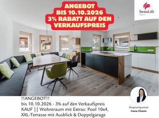 Wohntraum mit Extras: Pool 10x4, XXL-Terrasse mit Ausblick & Doppelgarage, 598000 €, Immobilien-Häuser in 4633 Kematen am Innbach Wohntraum mit Extras: Pool 10x4, XXL-Terrasse mit Ausblick & Doppelgarage, 598000 €, Immobilien-Häuser in 4633 Kematen am Innbach