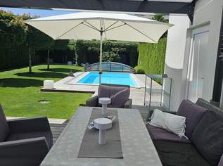 Neuwertige Doppelhaushälfte mit Gartenparadies, Pool, Sauna, im Villenviertel beim Wasserwald, 735000 €, Immobilien-Häuser in Oberösterreich Neuwertige Doppelhaushälfte mit Gartenparadies, Pool, Sauna, im Villenviertel beim Wasserwald, 735000 €, Immobilien-Häuser in Oberösterreich
