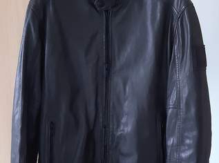 Stylishe Lederjacke Strellson Osco Lamb Petrol anthrazit schwarz brushed nickel NEU + Etikett + Originalverpackung Stylishe Lederjacke Strellson Osco Lamb Petrol anthrazit schwarz brushed nickel NEU + Etikett + Originalverpackung