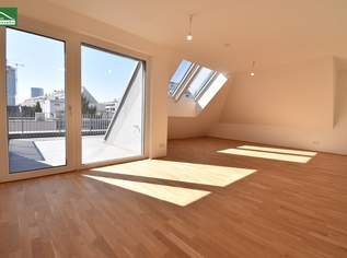 Eine ganz besondere Wohnung für Sonnenanbeter (Anlegerpreis - Netto) - hell im DG mit Küche und Klima-Vorbereitung - sofort beziehbar, 470645 €, Immobilien-Wohnungen in 1220 Donaustadt