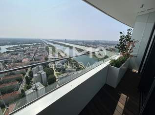 Atemberaubender Weitblick auf die Donau! 44.Stock! Erstbezug!, 1353.99 €, Immobilien-Wohnungen in 1220 Donaustadt