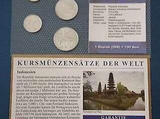Kursmünzensatz INDONESIEN, 15 €, Marktplatz-Antiquitäten, Sammlerobjekte & Kunst in 2320 Rannersdorf
