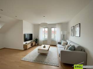 Dachgeschoßwohnung in ruhiger Lage, direkt am Erholungsgebiet Liesingbach, 289000 €, Immobilien-Wohnungen in 1230 Liesing