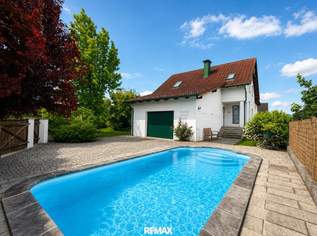 *** Ein Wohntraum mit Urlaubsgefühl: Traumhaft gepflegtes Einfamilienhaus mit Pool, Gartenidylle, Specksteinofen, Wasser-Wasserwärmepumpe mit Fußbodenheizung in Top-Lage ***, 438000 €, Immobilien-Häuser in 3385 Markersdorf an der Pielach *** Ein Wohntraum mit Urlaubsgefühl: Traumhaft gepflegtes Einfamilienhaus mit Pool, Gartenidylle, Specksteinofen, Wasser-Wasserwärmepumpe mit Fußbodenheizung in Top-Lage ***, 438000 €, Immobilien-Häuser in 3385 Markersdorf an der Pielach